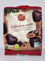 Gefüllte Lebkuchenherzen - Zartbitterschokolade