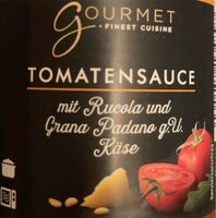 Tomatensauce mit Rucola und Grana Padano g.U. Käse