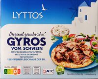 Gyros vom Schwein mit 2 Pita & Zazikisoße
