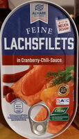 Lachsfilet in Cranberry-Chili-Sauce