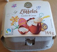 Löffel-Ei Cookies & Cream