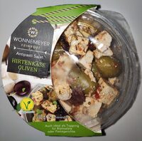 Antipastisalat - Hirtenkäse Oliven