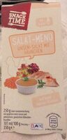 Salat-Menü Linsen-Salat mit Hähnchen