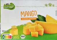 Bio-Mango, geschnitten, tiefgefroren