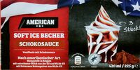 Soft-Ice-Becher - Schokosauce