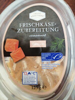 Frischkäsezubereitung Wildlachs