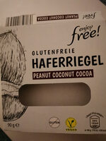 Glutenfreie Haferriegel Peanut Coconut Cocoa