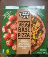 Veggi Base Pizza - Gegrillte Paprika mit Tomatenmark-Boden
