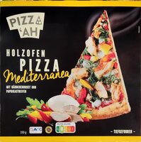 Holzofenpizza Mediterranea mit Hähnchenbrust und Paprikastreifen