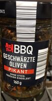 Schwarze Oliven pikant