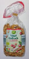Bio-Vitalgebäck - Erdnüsse & Cranberries