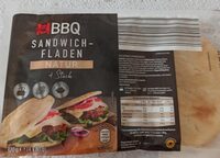 Sandwich-fladen natur