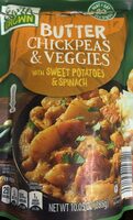 Butter chickpeas and veggies