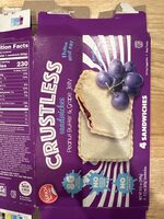 Crustless Sandwiches Peanut Butter & Grape Jelly
