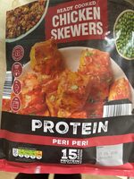Ready Cooked Chicken Skewers - Piri Piri