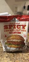 Fully cooked spicy chicken patties