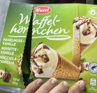 Waffelhörnchen Haselnuss-Vanille