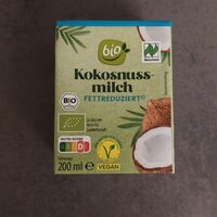 Kokosnussmilch fettreduziert Bio