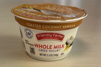 Toasted Coconut Vanilla Whole Milk Greek Yogurt