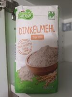 Glas groß ALDI BIO Bio-Dinkelmehl Type 1050 (orange) ideal für Brote & herzhaftes Gebäck kontrolliert ökologische Erzeugung 1.25€ 1-kg-Packung 1kg 1.25€