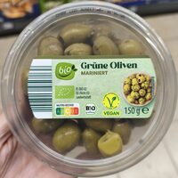 Grüne Bio-Oliven, mariniert