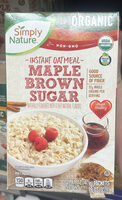 Instant Oatmeal - Maple Brown Sugar