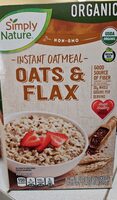 Instant Oatmeal Oats & Flax