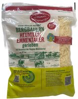 Bergbauern Heumilch Emmentaler gerieben