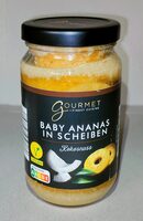 Baby-Ananas in Scheiben - Kokosnuss