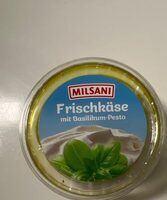 Frischkäse mit Basilikum-Pesto