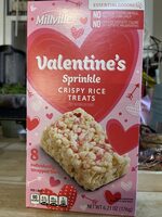 Valentines Sprinkle Crispy Rice Treats