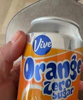 Vive Orange Zero Sugar Made with Fruit Juice no ar