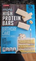 Mini HIGH PROTEIN BARS BIRTHDAY CAKE