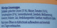 Griechische Suppe - Linse-Tomate