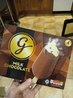 Milk chocolate ice cream