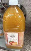 Peach cider juice beverage from concentrate