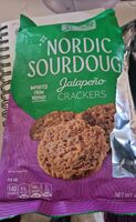 Nordic Sourdough Jalapeño Crackers