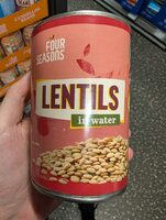 Brown Lentils in Water