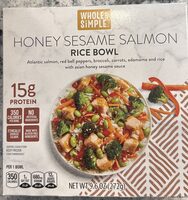 Honey Sesame Salmon Rice Bowl