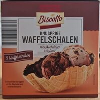 Knusprige Waffelschalen - Kakaohaltige Fettglasur