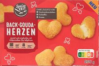 Back-Gouda-Herzen mit Wilpreiselbeer-Dip