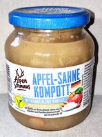 Apfel-Sahne-Kompott mit Mandeln und Vanille