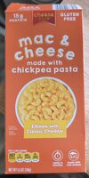 Mac & cheese made with chickpea pasta