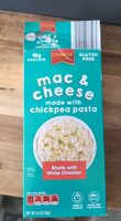 Mac & cheese made with chickpea pasta