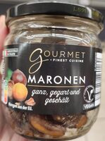 Maronen ganz, gegart und geschält