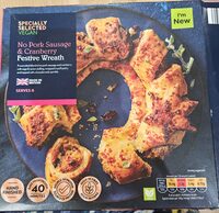No Pork Sausage And Cranberry Wreath