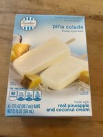 Plna colada frozen fruit bars