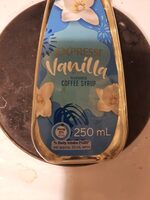 Vanilla flavoured coffee syrup