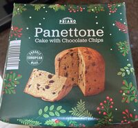 Panettone cake with chocolate chips