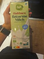Haltbare fettarme Bio-Milch 1,5 % Fett